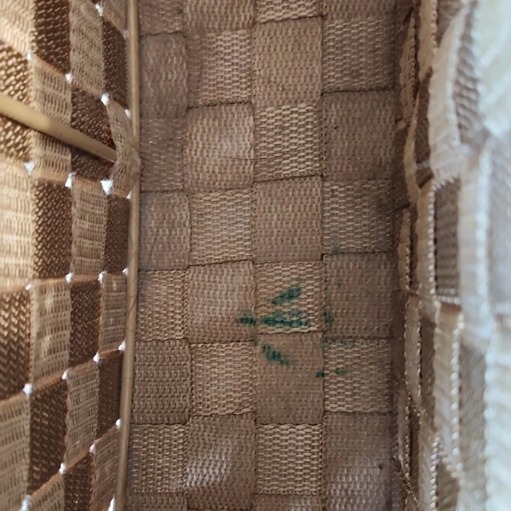Woven Tan Storage Basket